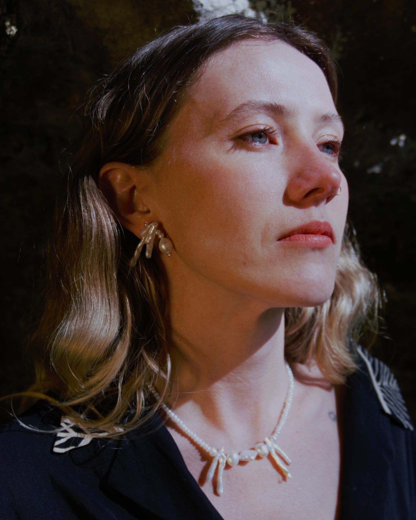 FOSSILISED EARRINGS