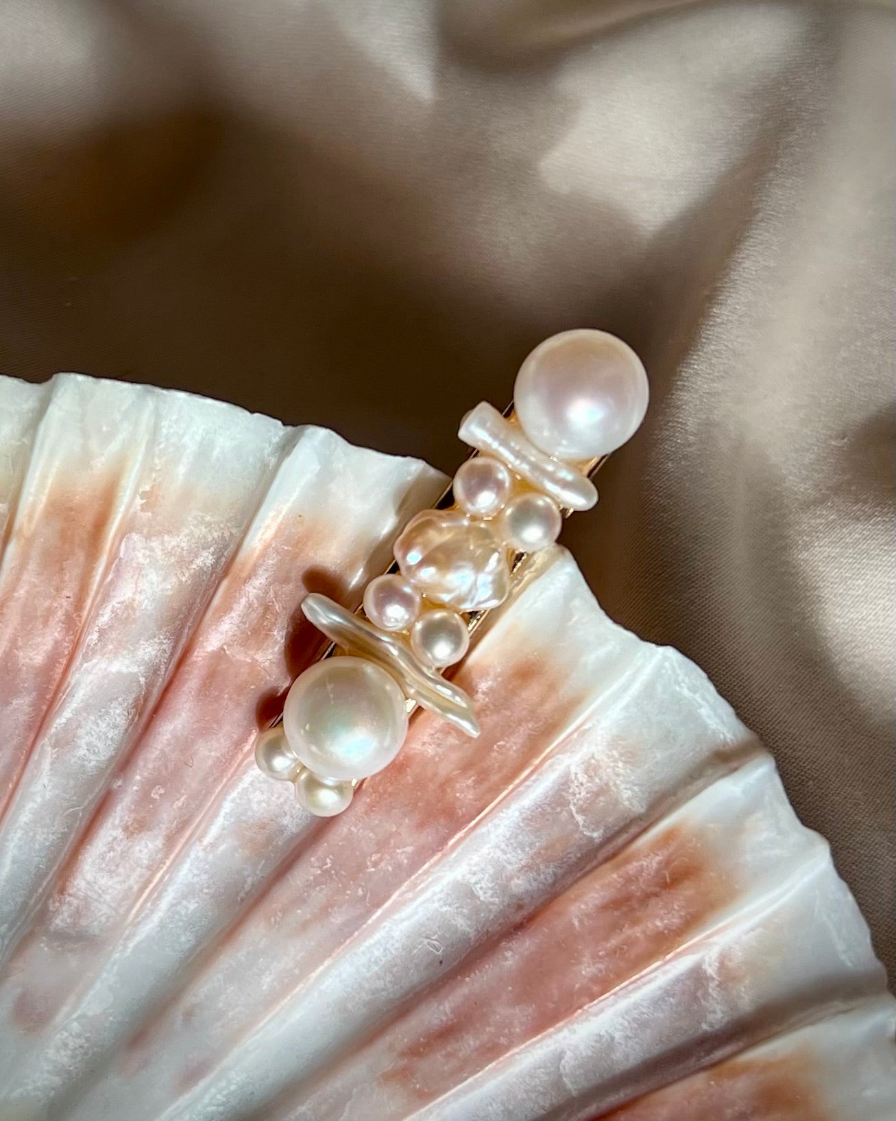 PEARLY BARETTES