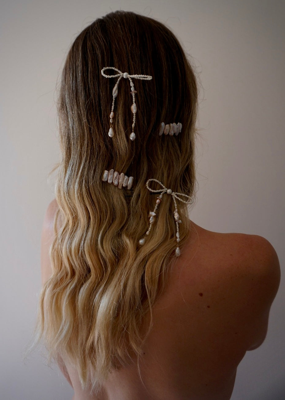 PEARLY BARETTES
