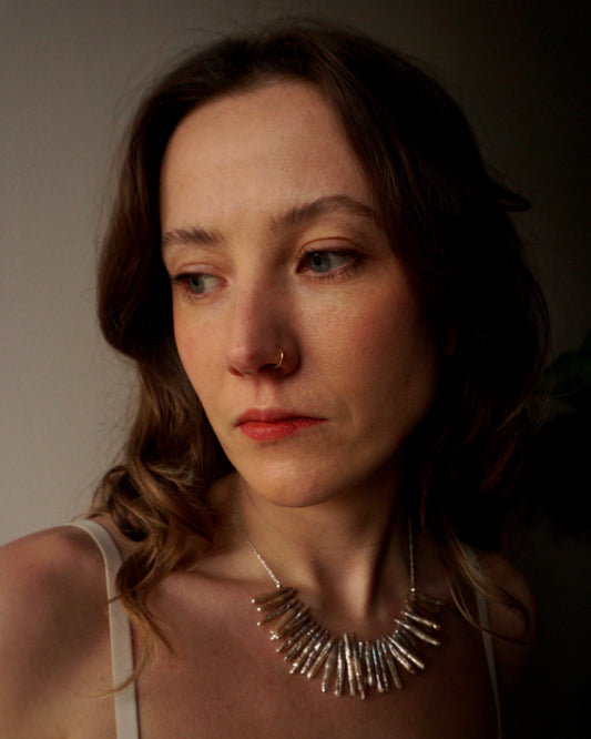 RUFFLED FEATHERS NECKLACE