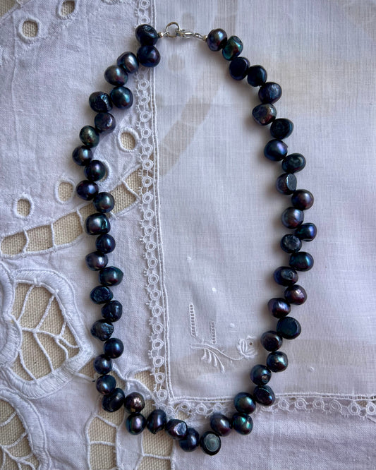 BLACK CORAL NECKLACE